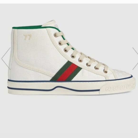 Gucci (WMNS) Tennis 1977 High 'White Mini GG' 627838-99WM0-9074 Size 37 … - Picture 1 of 10